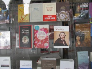 Whoever does the window display at Livre Service loves Germany. Photo: Amanda DeMarco