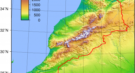 Morocco Topography